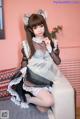 Coser@蠢沫沫 (chunmomo) Vol.041: 黑透明女仆 (44 photos) P17 No.88838e Image No. 55